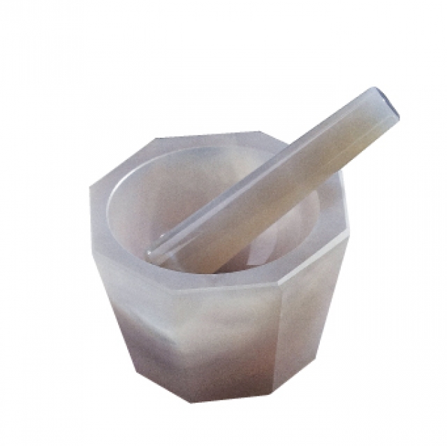 メノウ乳鉢（乳棒付） 浅型内径60×深さ17|乳鉢|製品紹介｜理化学研究