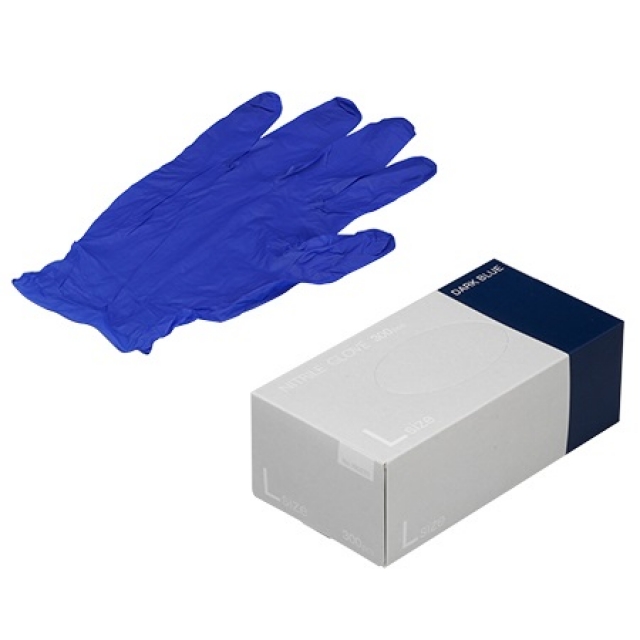 ニトリル手袋 ブルー L 300枚入|研究用機器|製品紹介｜理化学研究機器 